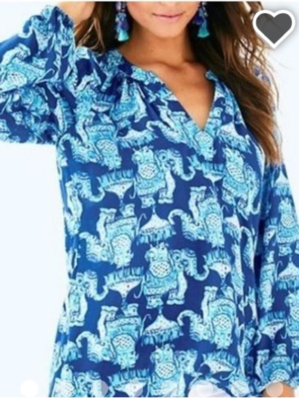 Lilly Pulitzer Elephant Print Size Large